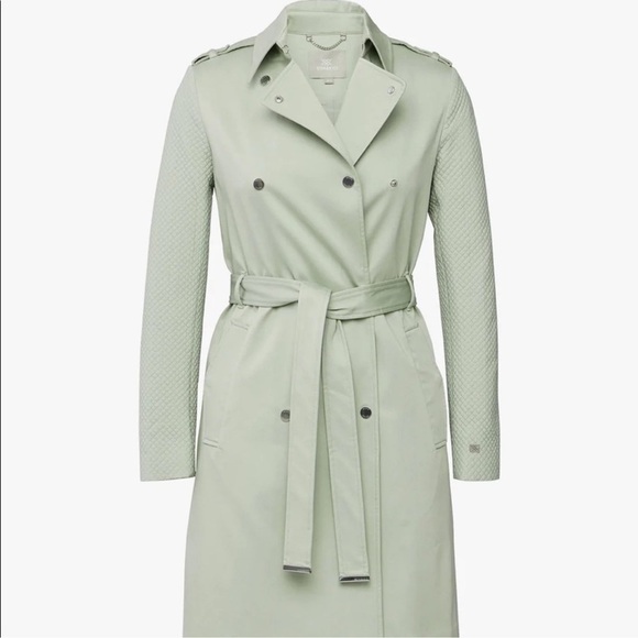NWT Anthropologie Soia + Kyo “Kya” Trench Coat in Sage Size Small - Picture 5 of 16
